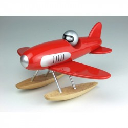 Hydravion en bois laqué