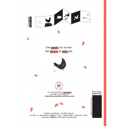 P'tite comptine en noir & blanc - Une poule sur un mur