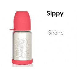Gourde inox avec bec d'apprentissage Sirène