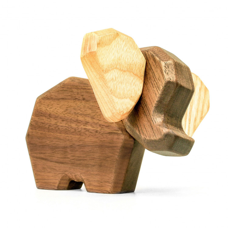 Petit éléphant en bois aimanté à assembler Petit éléphant en bois aimanté à assembler