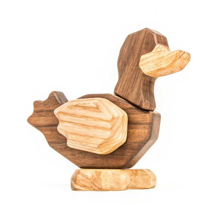 Canard en bois aimanté à assembler Canard en bois aimanté à assembler
