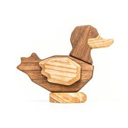 Canard en bois aimanté à assembler