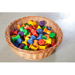 36 Bobines multicolores - Jeu libre