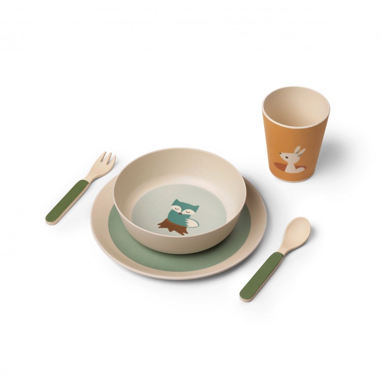 Set de repas bambou - 3 amis