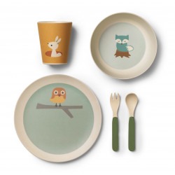 Set de repas bambou - 3 amis