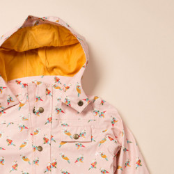Veste imperméable doublée - Origami bird
