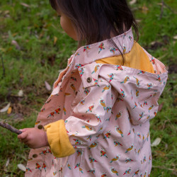 Veste imperméable doublée - Origami bird