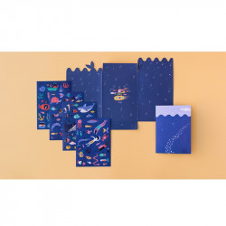 150 stickers repositionnables - La Mer