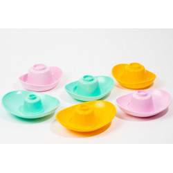 L'acrobate - Coupelles multicolores à empiler