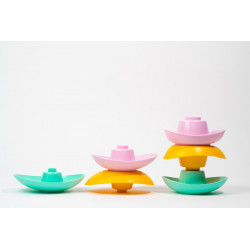 L'acrobate - Coupelles multicolores à empiler
