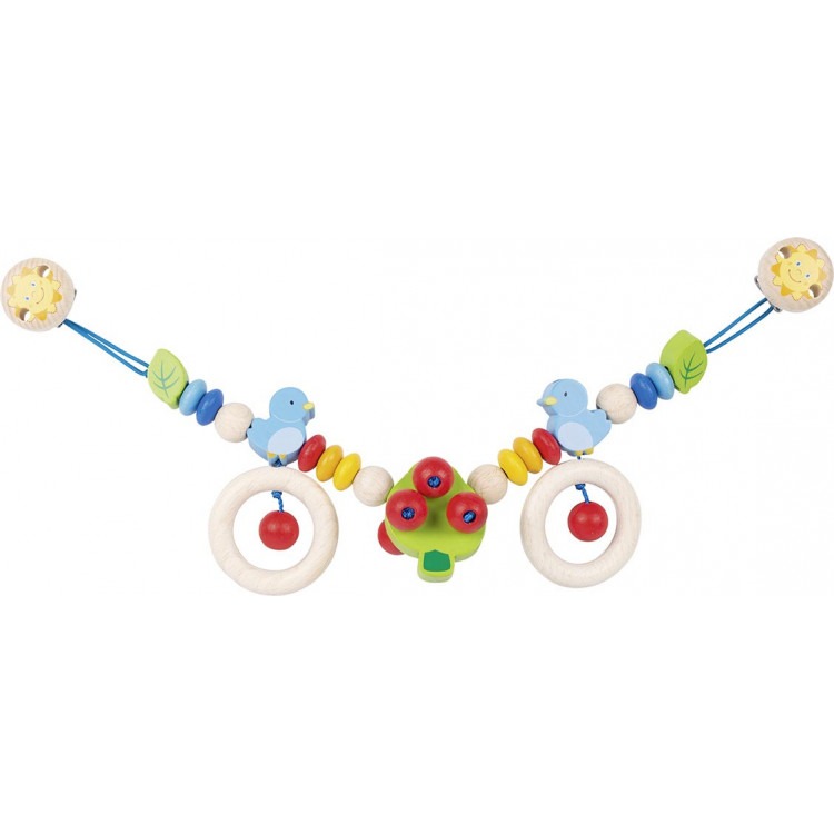 Décoration pour poussette "oiseaux" avec clips Décoration pour poussette "oiseaux" avec clips