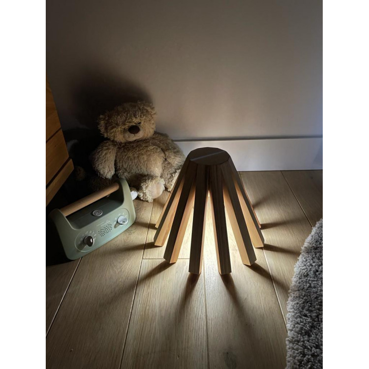 Veilleuse bois Leeloo sans fil rechargeable