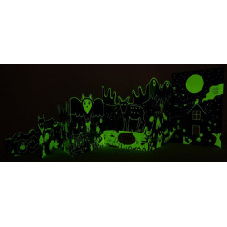 La Nuit, livre frise phosphorescent - Hector Dexet