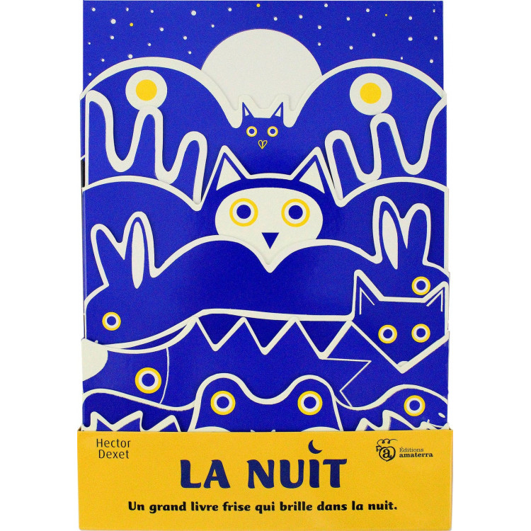 La Nuit, livre frise phosphorescent - Hector Dexet