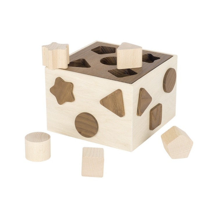 Boîte à formes en bois naturel - Goki Nature Boîte à formes en bois naturel - Goki Nature
