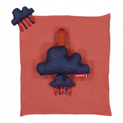 Coffret Naissance 2 pièces Nuage musical et doudou "Justin"