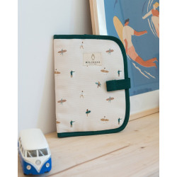 Protège carnet de santé en tissu doublé
