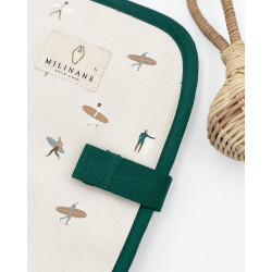 Protège carnet de santé en tissu doublé