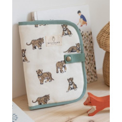 Protège carnet de santé en tissu doublé