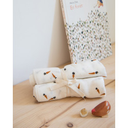 Lot de 2 langes en gaze de coton
