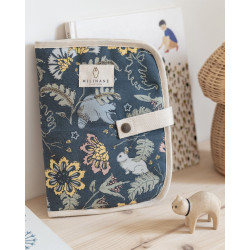 Protège carnet de santé en tissu doublé