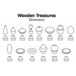 Set de 36 éléments en bois - Jeu de tri et d'associations