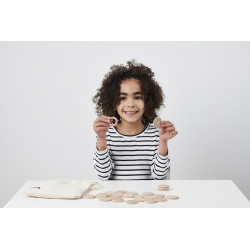 Set de 36 éléments en bois - Jeu de tri et d'associations