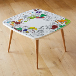 Table à colorier Coloritable - La forêt