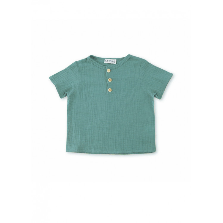 Blouse Eucalyptus en gaze de coton bio Blouse Eucalyptus en gaze de coton bio