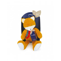 Peluche Renard coton bio grand modèle 30 cm