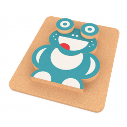 Puzzle 3D en liège - Grenouille