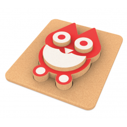 Puzzle 3D en liège - Hibou