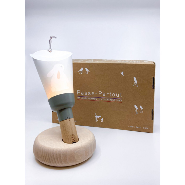 Coffret Lampe Nomade Passe-Partout "Lapin étoiles"