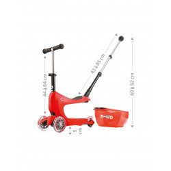 Trottinette porteur Mini 2Go Deluxe Plus