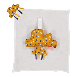 Coffret naissance nuage musical et doudou-lange - Lenny (musique Light my fire)