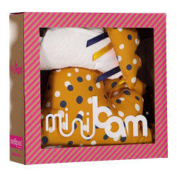Coffret naissance nuage musical et doudou-lange - Lenny (musique Light my fire)