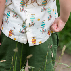 Blouse gaze de coton - imprimé montgolfières