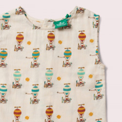 Blouse gaze de coton - imprimé montgolfières