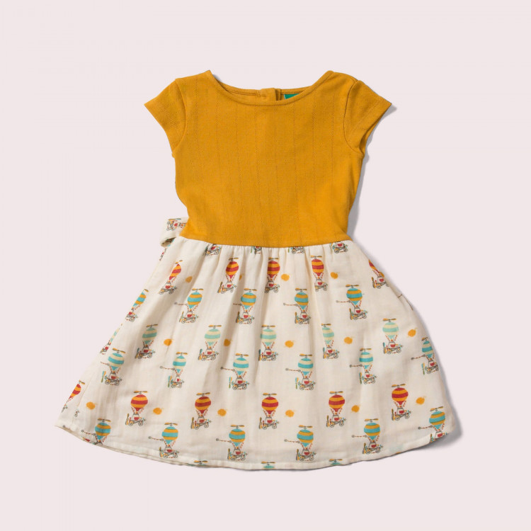 Robe d'été enfant manches courtes "Take to the skies"