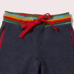 Short enfant en jersey - ceinture arc-en-ciel