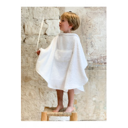 Cape de bain poncho en éponge