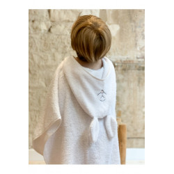 Cape de bain poncho en éponge