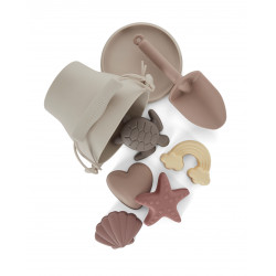 Set seau et jeux de plage en silicone