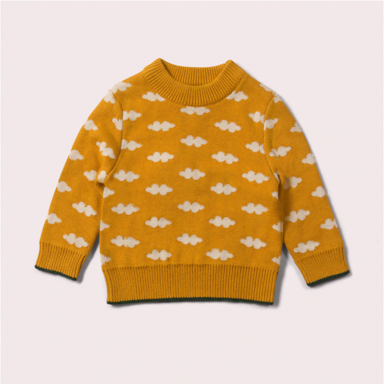 Pull enfant Nuages - tricot épais coton Pull enfant Nuages - tricot épais coton