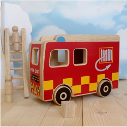 Camion de pompiers - Set d'activités en bois