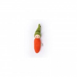 Hochet éponge bio - Carotte