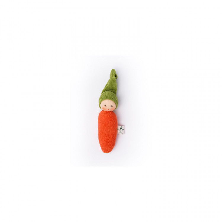 Hochet éponge bio - Carotte Hochet éponge bio - Carotte