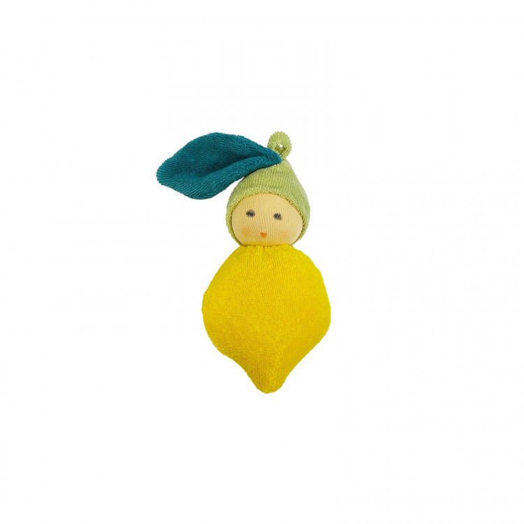 Hochet éponge bio - Citron Hochet éponge bio - Citron
