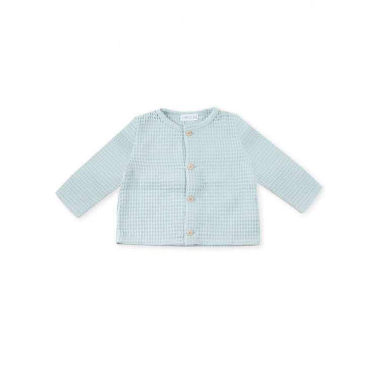 Cardigan nid d'abeille Oeko-Tex Cardigan nid d'abeille Oeko-Tex