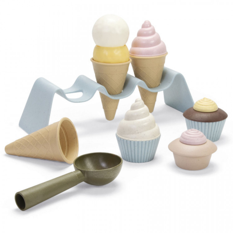 Jeu d'imitation en bioplastique - Glaces et cupcakes Jeu d'imitation en bioplastique - Glaces et cupcakes